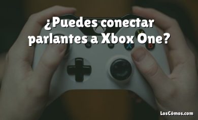 ¿Puedes conectar parlantes a Xbox One?