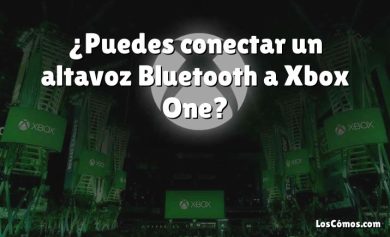 ¿Puedes conectar un altavoz Bluetooth a Xbox One?