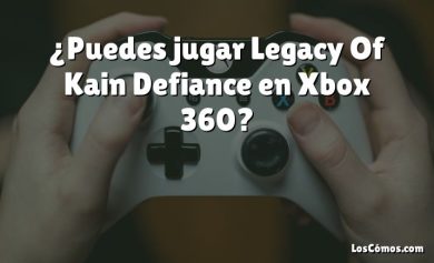 ¿Puedes jugar Legacy Of Kain Defiance en Xbox 360?