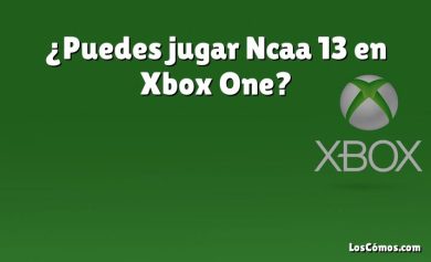 ¿Puedes jugar Ncaa 13 en Xbox One?