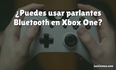 ¿Puedes usar parlantes Bluetooth en Xbox One?