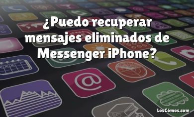 ¿Puedo recuperar mensajes eliminados de Messenger iPhone?