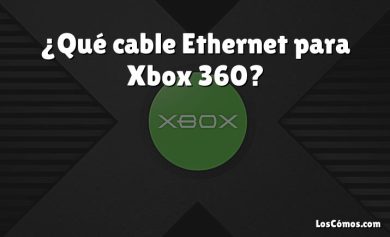 ¿Qué cable Ethernet para Xbox 360?