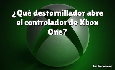 ¿Qué destornillador abre el controlador de Xbox One?