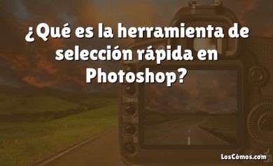 ¿Qué es la herramienta de selección rápida en Photoshop?