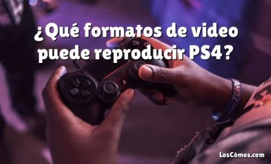¿Qué formatos de video puede reproducir PS4?