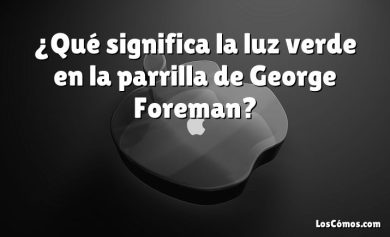 ¿Qué significa la luz verde en la parrilla de George Foreman?
