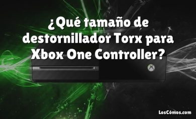 ¿Qué tamaño de destornillador Torx para Xbox One Controller?