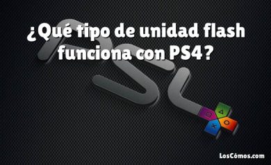 ¿Qué tipo de unidad flash funciona con PS4?